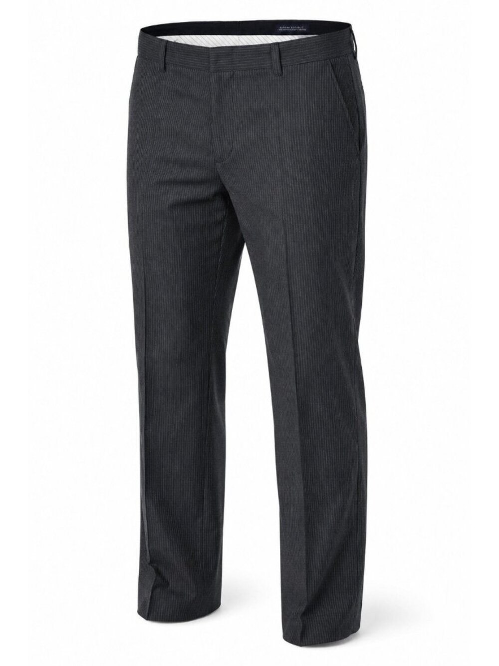 Banana Republic Wool Dress Pants Mens 32x32 Gray Pinstripe Straight Fit Stretch